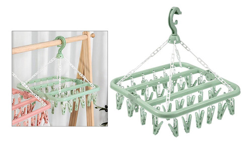 Secador De Ropa Calcetín Clavija Verde 32 Clavija Verde 32