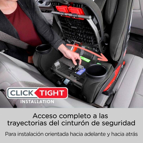 Imagen 10 de 10 de Butaca Para Auto De Bebe Britax One4life Clicktight Ecocuero