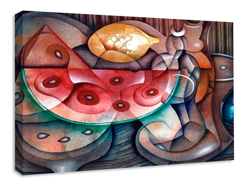 Cuadro Decorativo Abstracto Canvas Frutas Sala Comedor 60x40