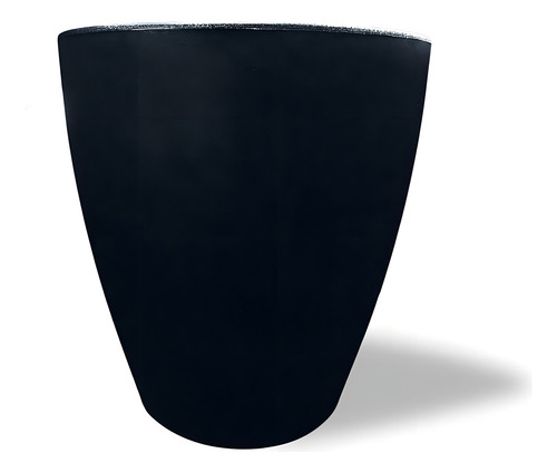 Maceta Plastico Redonda Con Drenaje, Resistente, 43 X 40 Cm Color Negro