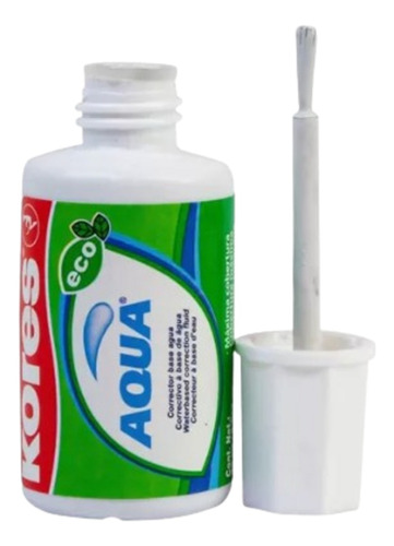 Corrector De Escritura Liquido Kores Aqua 20 Ml X 6 Und