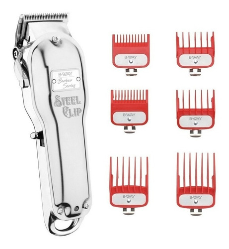 Imagen 10 de 10 de Maquina Cortadora Profesional De Pelo Steel Clip Inalambrica