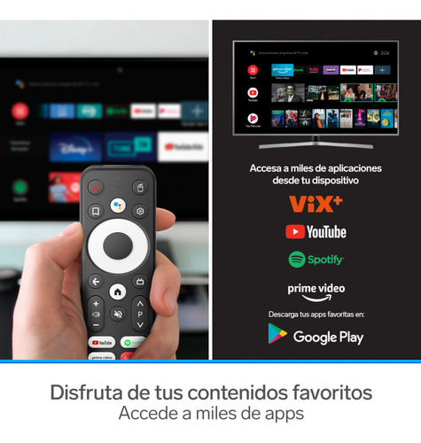 Steren Intv-1000 Sistema Android Tv Box 4k Control Remoto