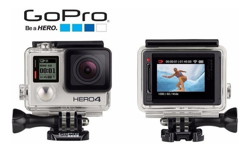 Gopro Hero 4 Silver + Baterias Extra + Acessórios + Micro Sd