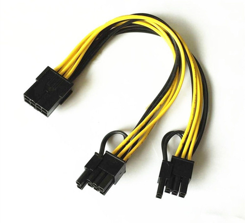 Cable Adaptador Splitter Pcie 8 A 2x 8 Pin (6+2) Pack X6