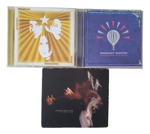 Cds Pearl Jam + Modest Mouse + Soledad Brothers (rock)