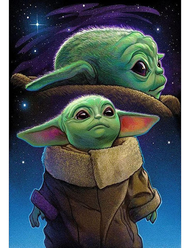 Pintura De Diamantes 5d Diseno Baby Yoda3