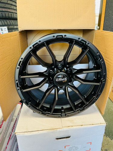 Rodas Aro 20 6x139 Zwat4 Off-road Ranger S10 Hilux / 4 Rodas Cor Preta Fosca