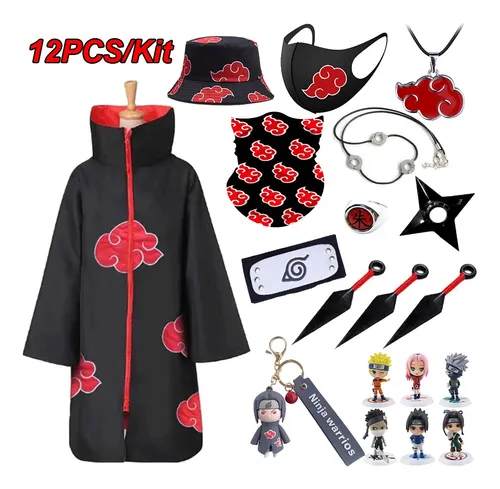 12 Unids/kit De Capa De Anime Para Cosplay De Naruto Akatsuk en venta en Canton China por sólo $ Mexico 12 Unids/kit De Capa De Anime Para Cosplay De Naruto Akatsuk en venta en Canton China por sólo $ Mexico