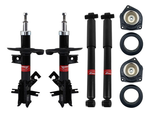 Kit 4 Amortiguadores Y Bases Para Sentra B-16 2011 2012 2.0l
