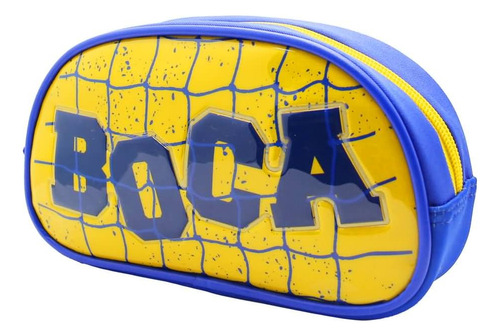 Cartuchera Escolar Boca Club Futbol Cabj Color Azul Liso