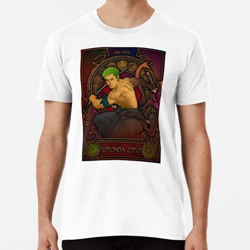 Remera Fanart Zoro De One Piece En Estilo Art Nouveau Algodo