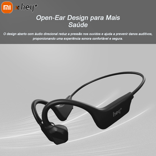 Heyplus 0001 Runner Air Fone De Condução Aérea Com Áudio Estéreo Ip67 Liga De Titânio E Bateria De 6h Bluetooth 5.2 Estável
