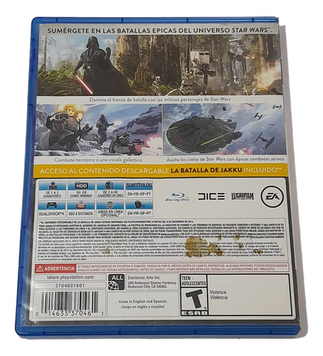 Star Wars Battlefront Ps4 (Usado)