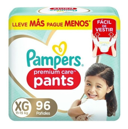 Pañales Pampers Premium Care Pants  Talla Xg