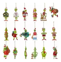 Comprar Novas 18 Peças De Figuras Decorativas De Grinch, Decoração