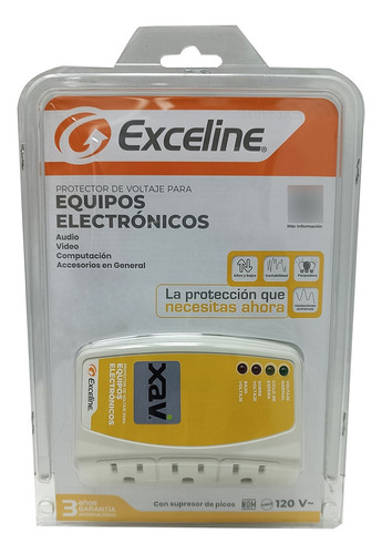 Protector Voltaje Equipo Electronico 120v Exceline 6392 Xavi