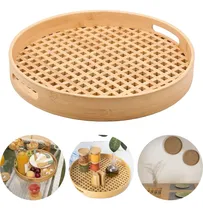 Comprar Bandeja Decorativa Em Bambu Oikos Servir Café Petiscos Taças
