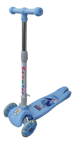 Patin Diablo Scooter Niño 3 Ruedas Luces Led Ajustable Color
