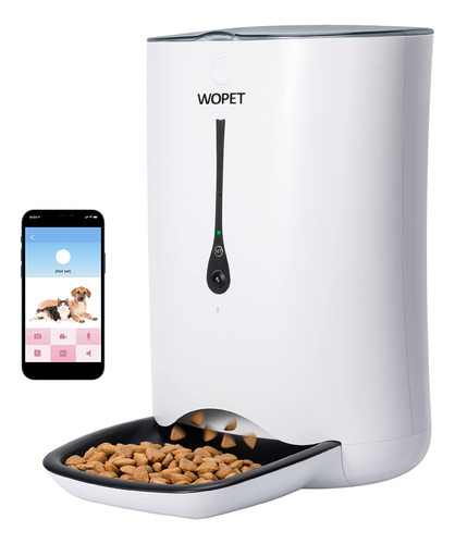 Wopet Alimentador Automtico Para Gatos Con Cmara, Alimentado