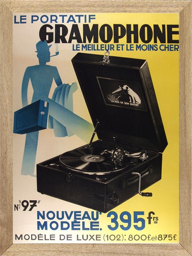 Gramofono , Cuadro, Publicidad, Poster     P676