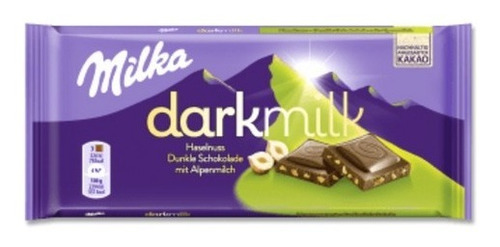 Chocolate Milka Dark Milk Barra Con Trozos De Avellana