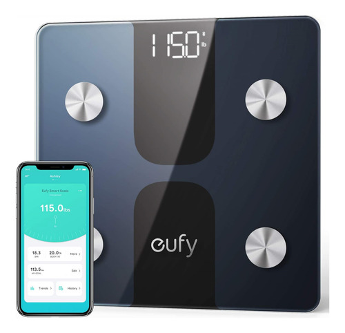 Smart Scale C1 Eufy Bluetooth Para Grasa Corporal Negro/blan