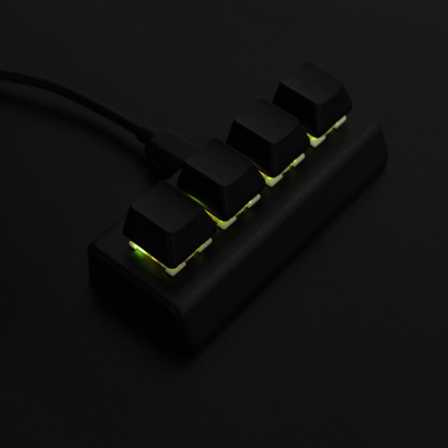 Teclado Programable De 4 Teclas, Interruptor Rojo Ctrl C V E