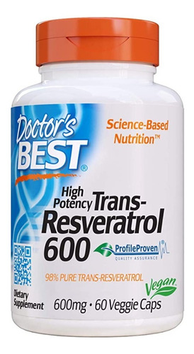 Resveratrol 600mg-doctor's Best - Unidad a $5165