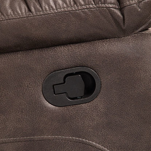 Sofá Reclinable Rosen Bucarest Manual 2 Cuerpos Tela Café