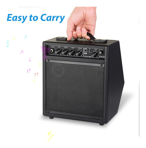 Amplificador De Guitarra Altavoz Electrónico De Batería Port