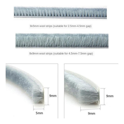 * Cinta Autoadhesiva Para Sellado De Burletes 9x5mm