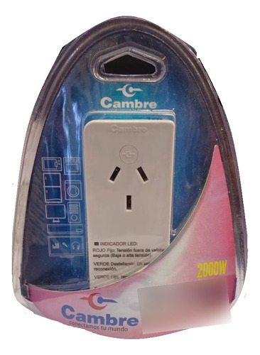 Protector Tension Enchufable Cambre Alta Baja 1800w