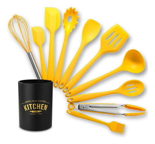 Juego De Utensilios De Cocina De Silicona 10 Piezas Set De U