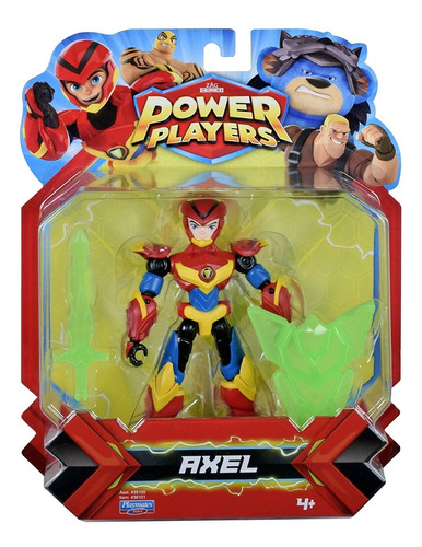 Power Players Muñecos Figura Axel Con Accesorios 