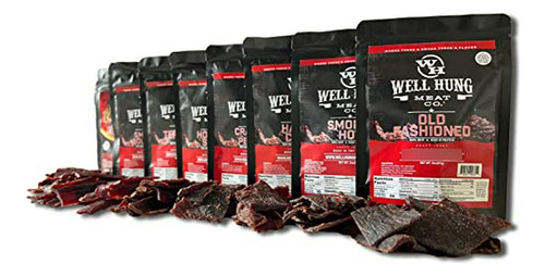 Muestra De 8 Paquetes De Carne Seca Artesanal Well Hung Meat