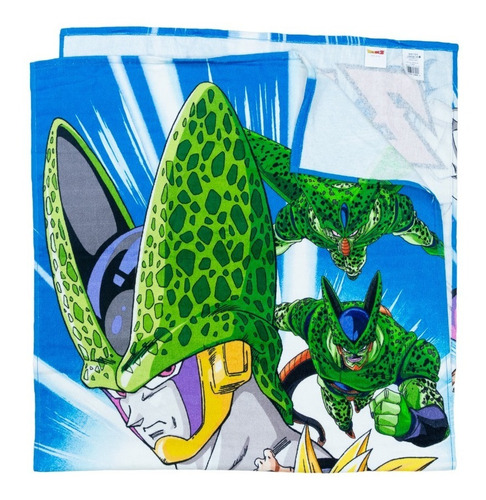 Toalla De Dragon Ball Z, 100% De Algodón, Hilasal Color Verde Cell Games