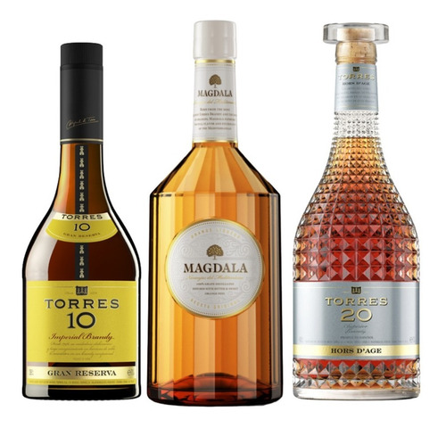 Pack Bajativos Premium Brandy Torres 20 Torres 10 Magdala