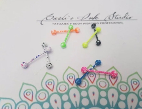 Imagen 3 de 5 de Piercing Para Lengua - Colores