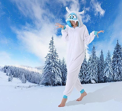 Disfraz Pijama De Abominable Hombre De Las Nieves Pie Grande Yeti Gorila Chango Simio Chimpance Para Adultos Damas Unisex Mujer Hombres Envio Gratis