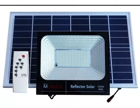 Reflector Solar Led 300w Automático Recargable Exterior