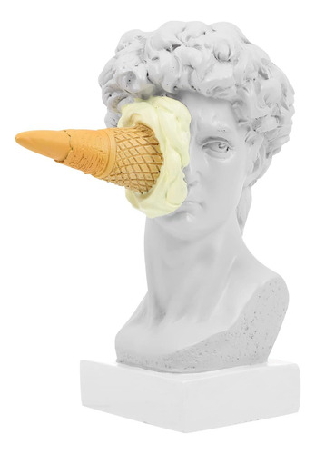 Estatua De Resina Cabeza De David Decoración De Escritorio