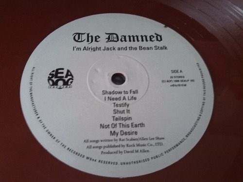 The Damned I'm Alright Jack And ...vinil Novo Sem Uso Punk