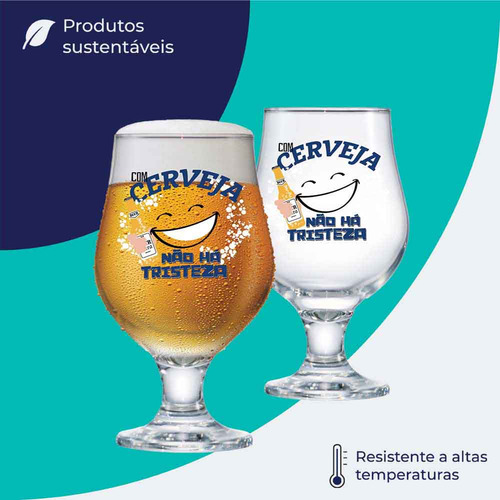 Taça de Vidro Para Cerveja Beer Master 380ml, Ruvolo