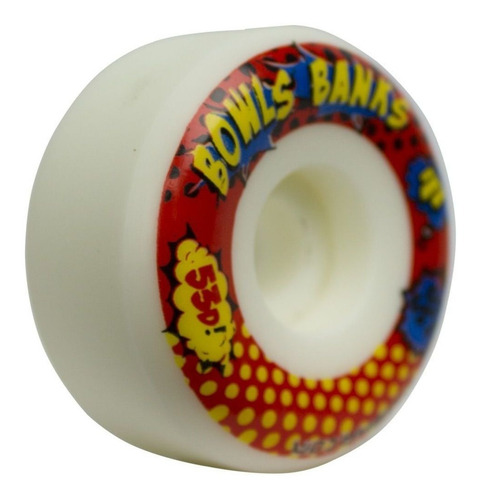 Imagem 4 de 7 de Roda Skate Moska Bolw Banks 58mm 53d 101a Profissional