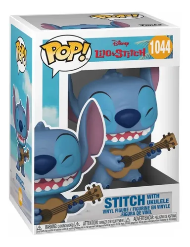 Figura de acción Stitch con ukelele Lilo & Stitch 55615 de Funko Pop!
