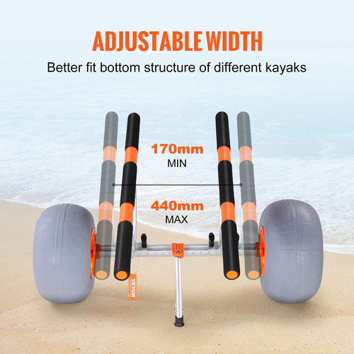 Vevor Carro De Kayak Inflable Con Neumáticos, Carga De 350l