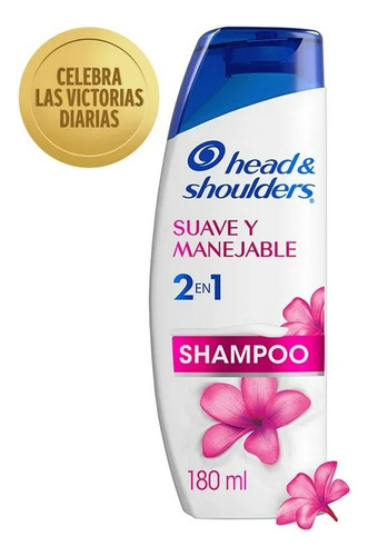 Shampoo Head & Shoulders 2 En 1 Suave Y Manejable Control Ca