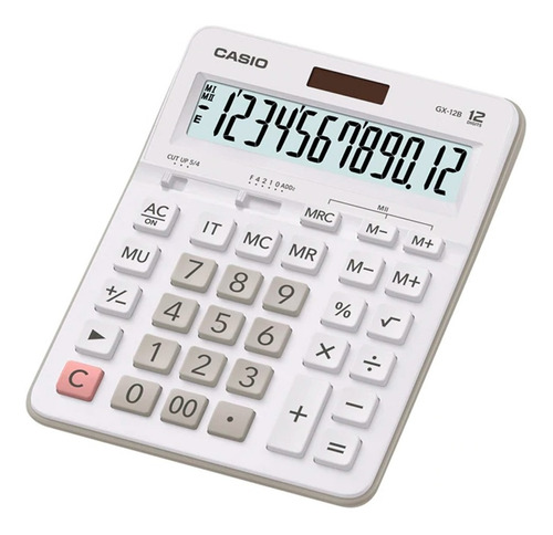 Calculadora Escritorio Casio Gx-12b Color Gx-12we 12 Digitos