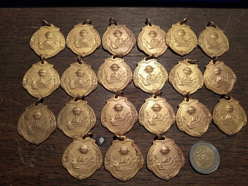 21 Antiguas Medallas Al Merito Colegio Roosevelt Hall Bronce